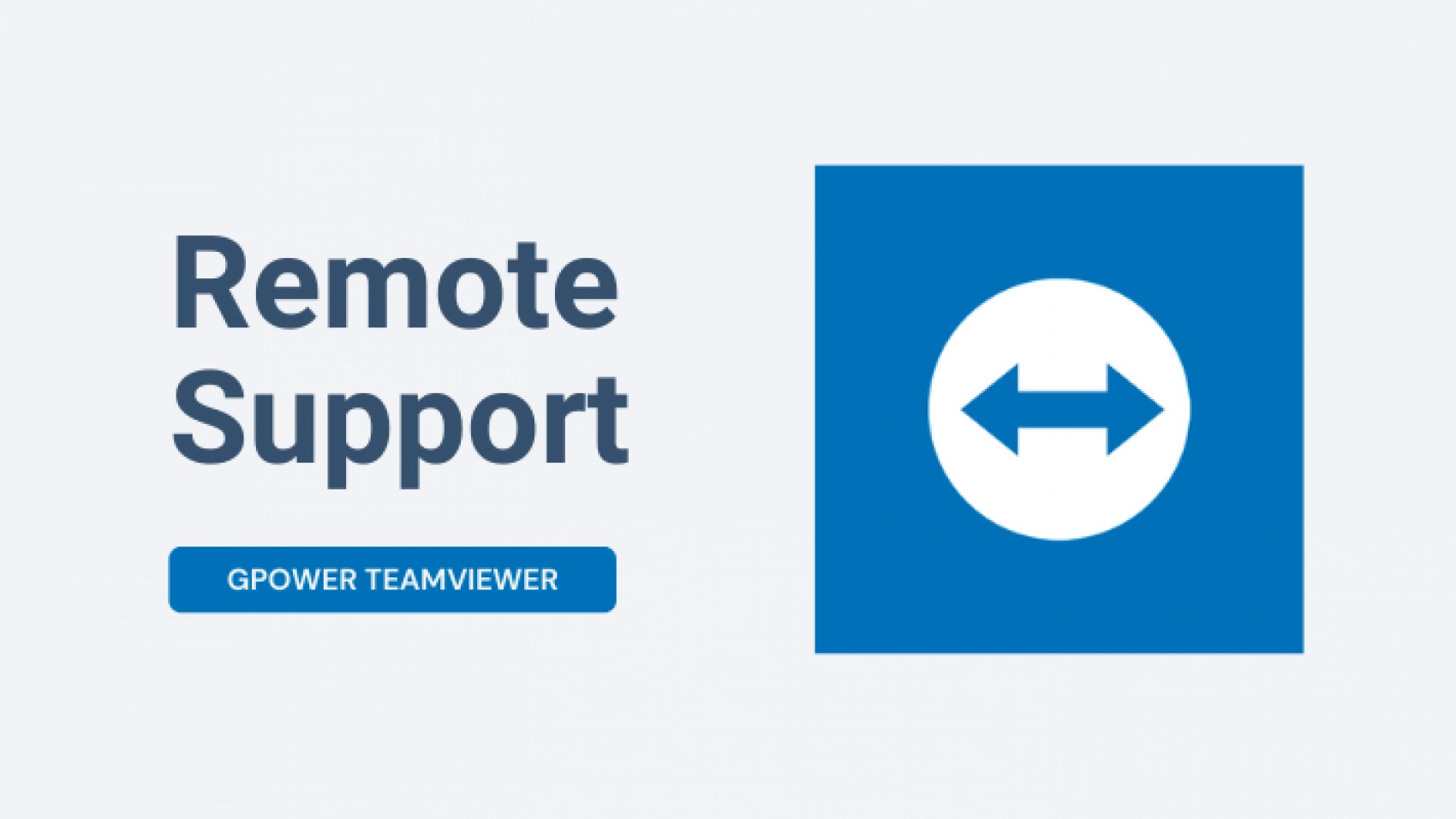 Brug for fjernsupport? [GPower TeamViewer Support]