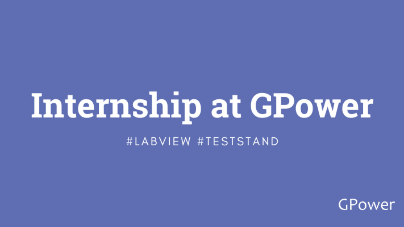 Internship GPower