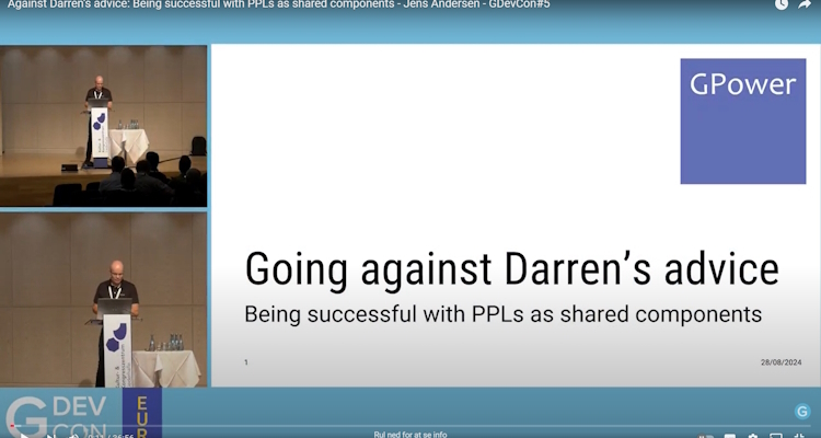 Going against Darren’s advice: Being successful with PPLs as shared components