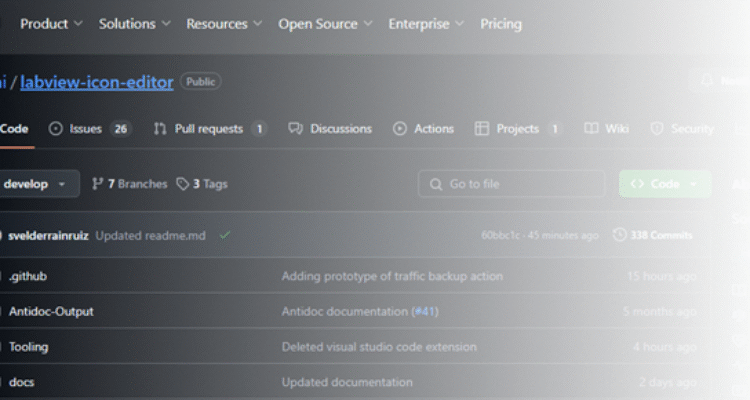 LabVIEW Open Source – NI Ikon-Editoren