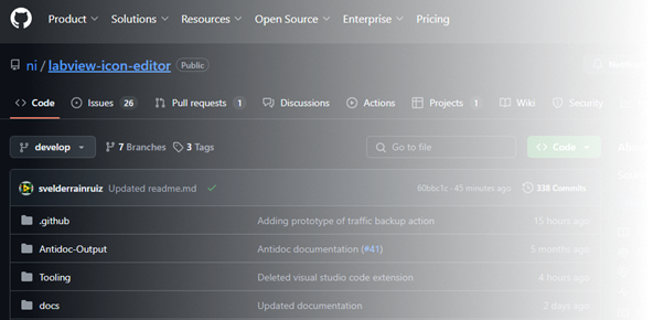 LabVIEW Open Source – NI Ikon-Editoren