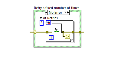 Figure 4: Limited number of retries to connect to the network